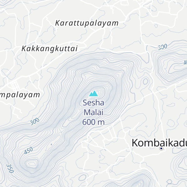 Map of Sesha Malai