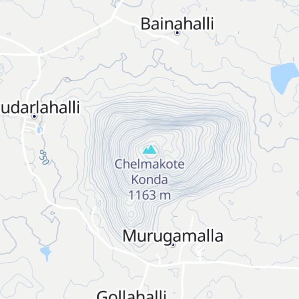 Map of Chelmakote Konda