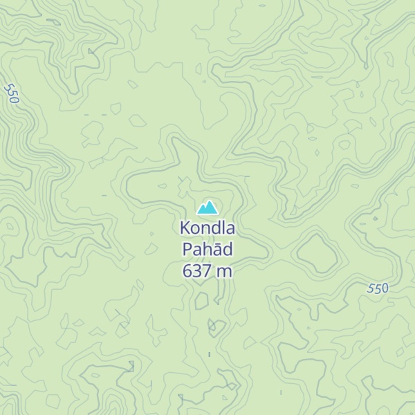 Map of Kondla Pahād