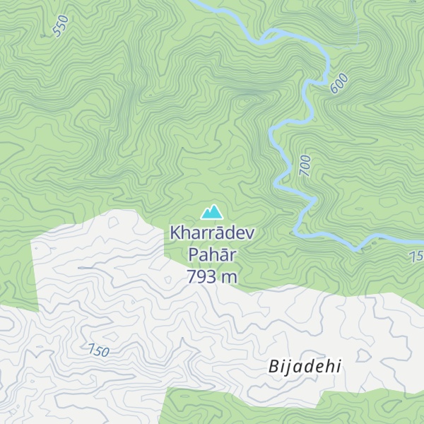 Map of Kharrādev Pahār