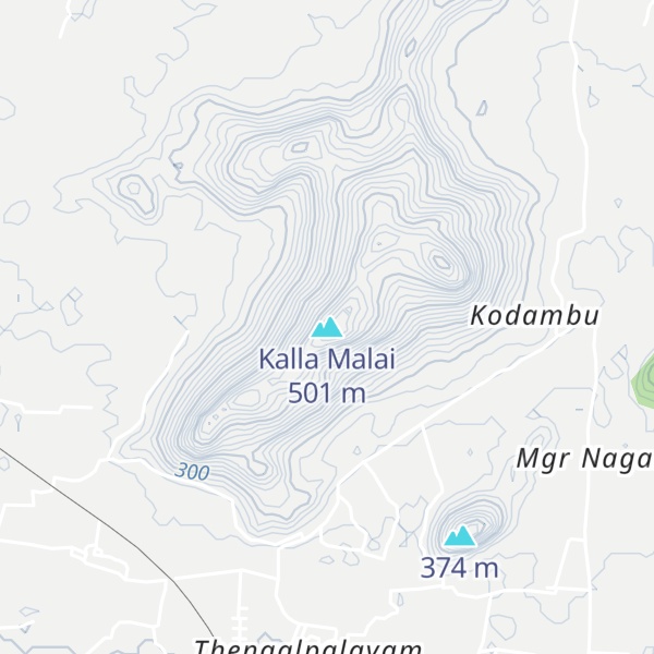 Map of Kalla Malai