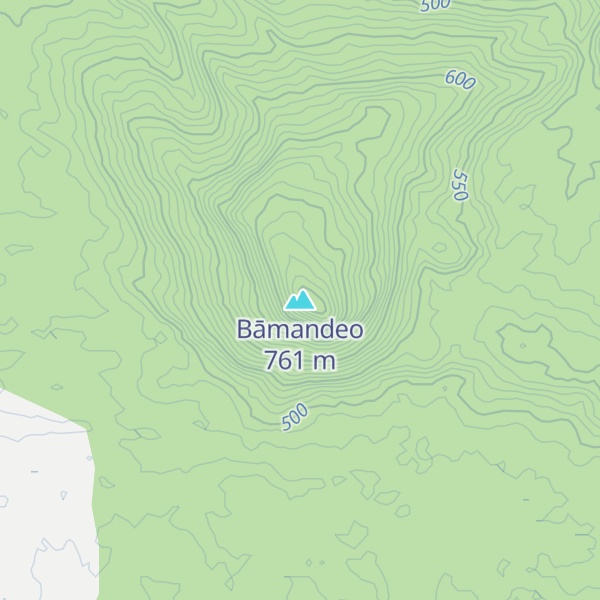 Map of Bāmandeo