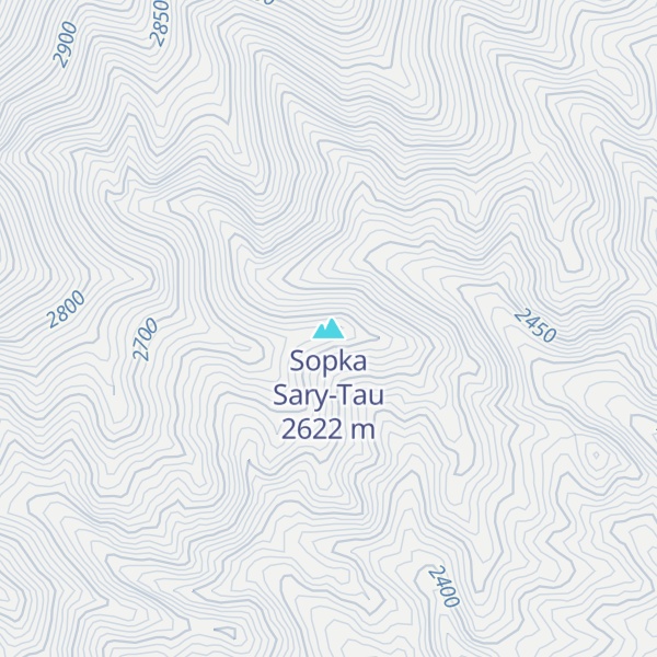 Map of Sopka Sary-Tau