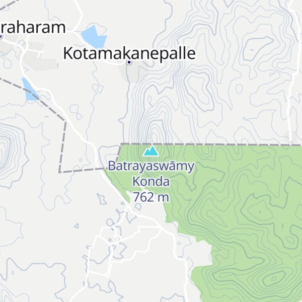 Map of Batrayaswāmy Konda