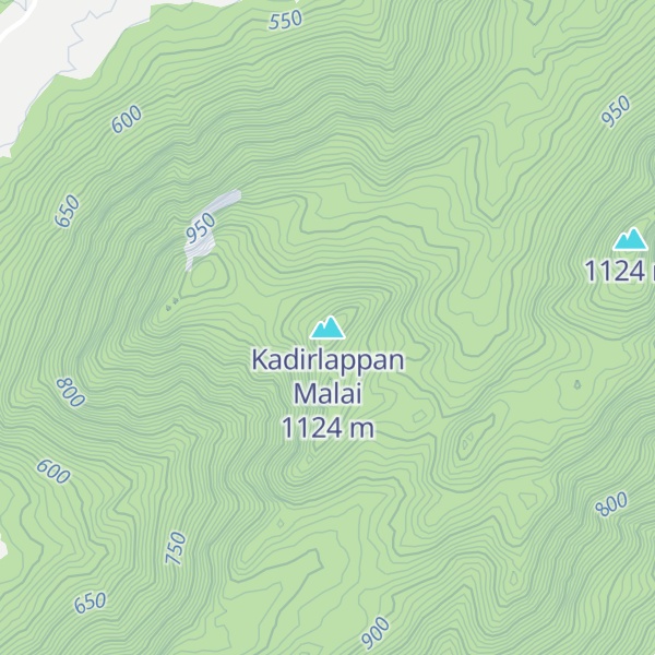 Map of Kadirlappan Malai