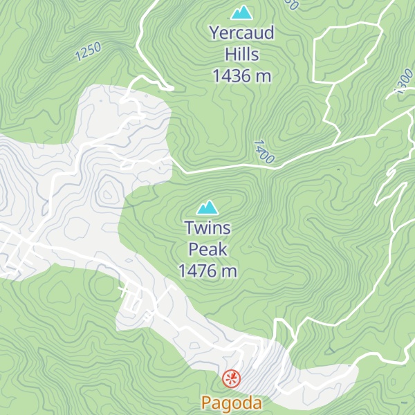 Map of Twins Peak
