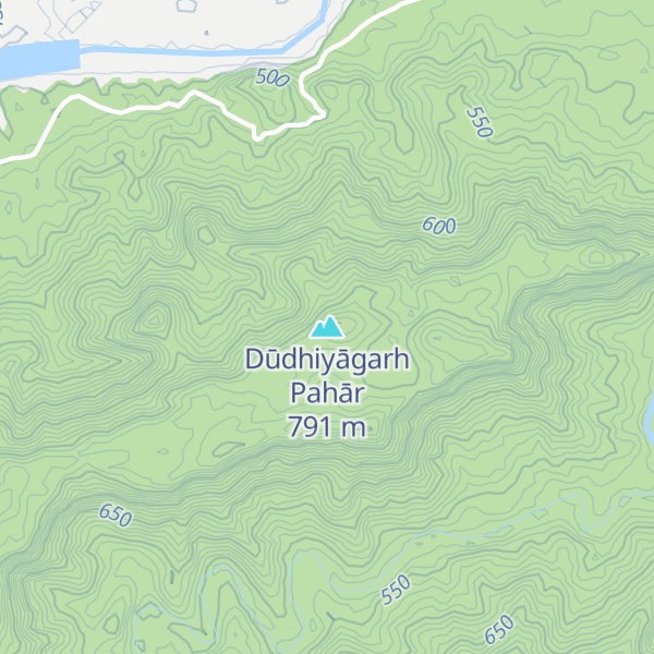 Map of Dūdhiyāgarh Pahār