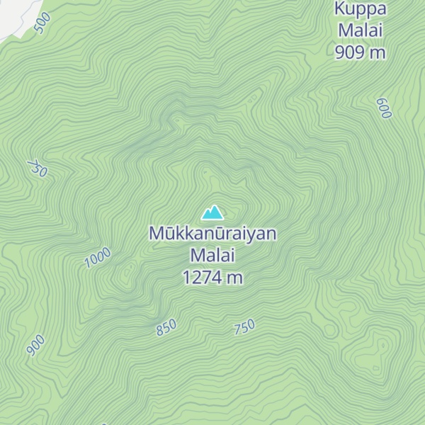 Map of Mūkkanūraiyan Malai