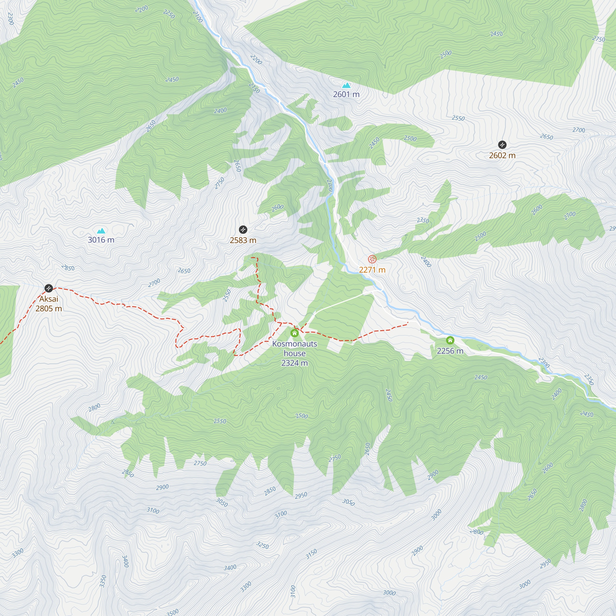 Yurt camp map