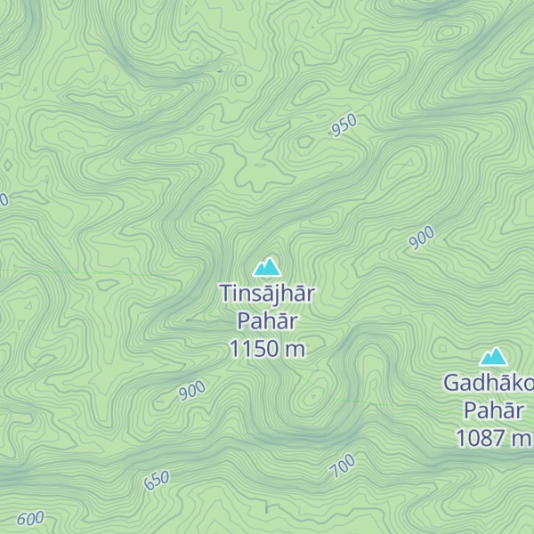 Map of Tinsājhār Pahār