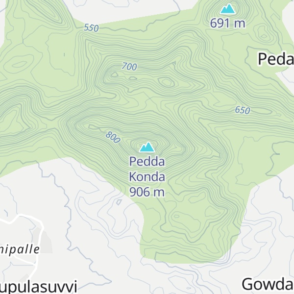 Map of Pedda Konda