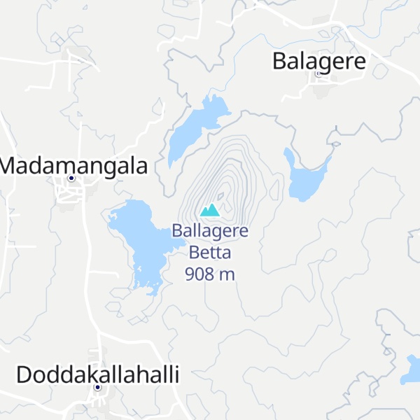 Map of Ballagere Betta