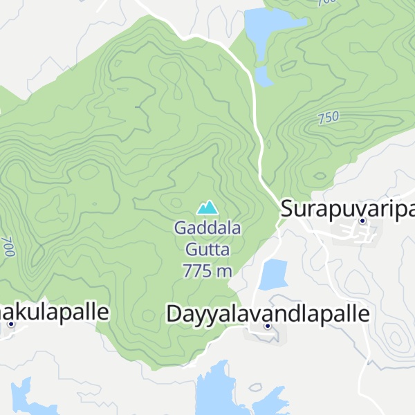 Map of Gaddala Gutta