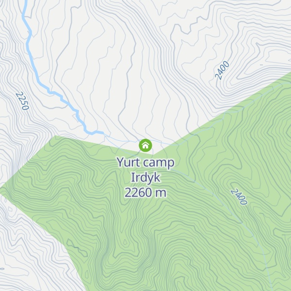 Map of Yurt camp Irdyk