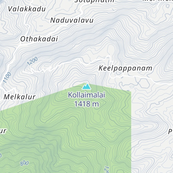 Map of Kollaimalai