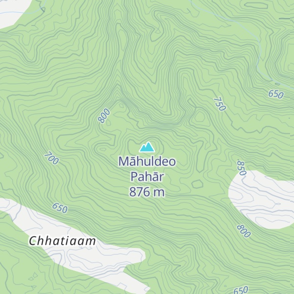 Map of Māhuldeo Pahār