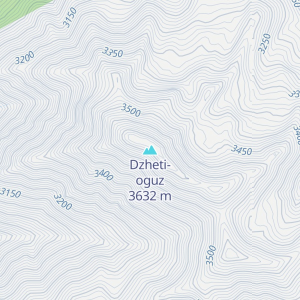 Map of Dzheti-oguz