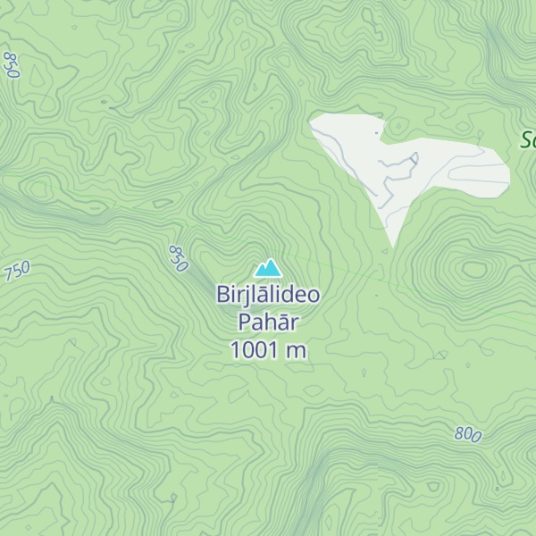 Map of Birjlālideo Pahār