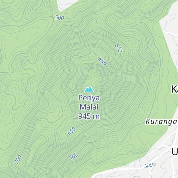 Map of Periya Malai