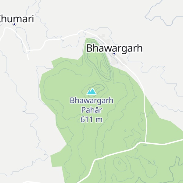 Map of Bhawargarh Pahār