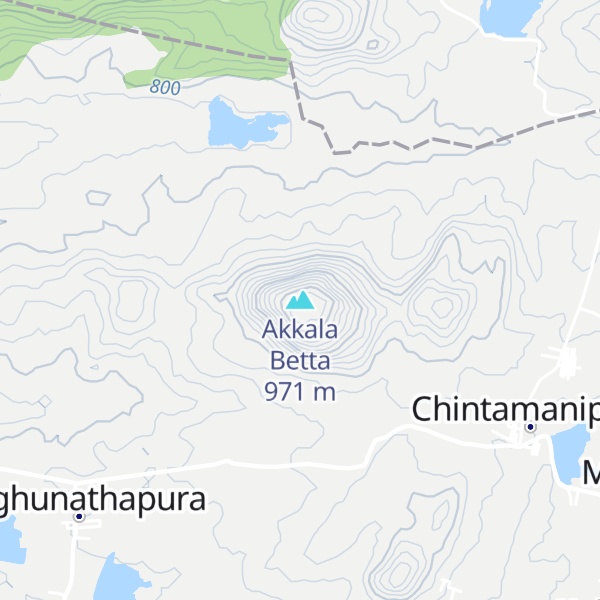 Map of Akkala Betta