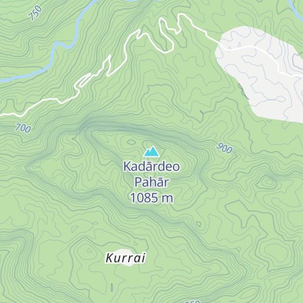 Map of Kadārdeo Pahār