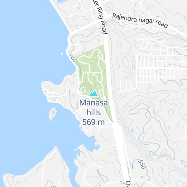 Map of Manasa hills