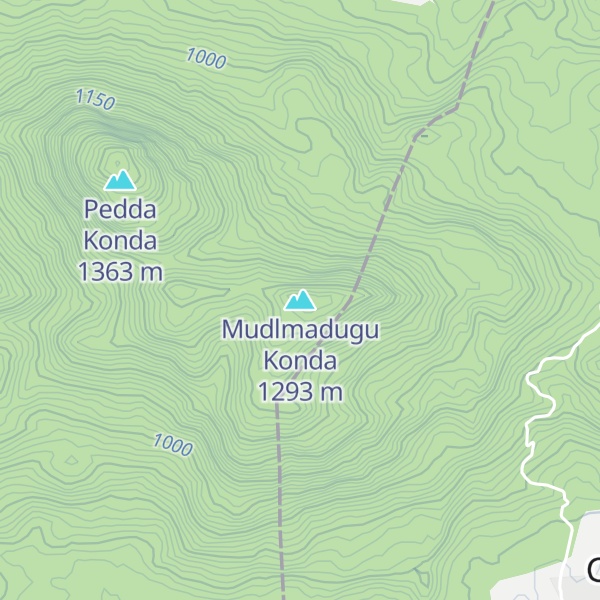 Map of Mudlmadugu Konda