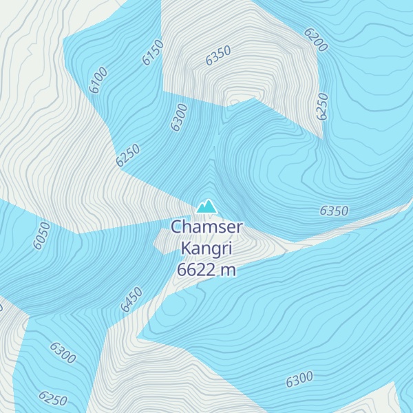 Map of Chamser Kangri