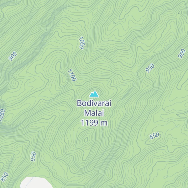 Map of Bodivarai Malai