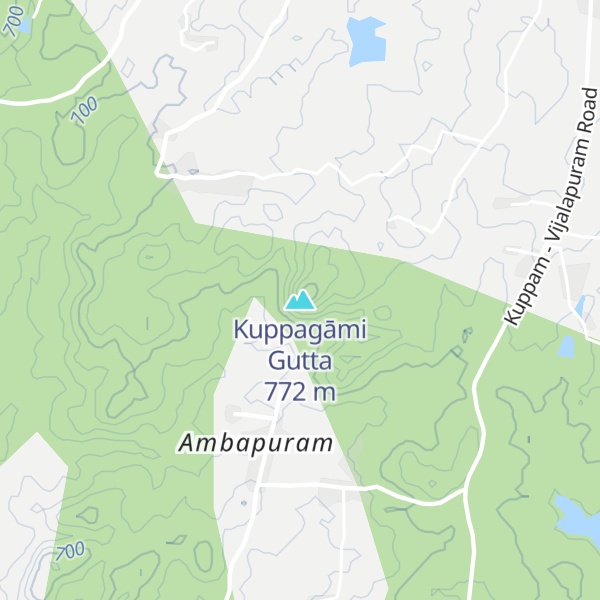 Map of Kuppagāmi Gutta