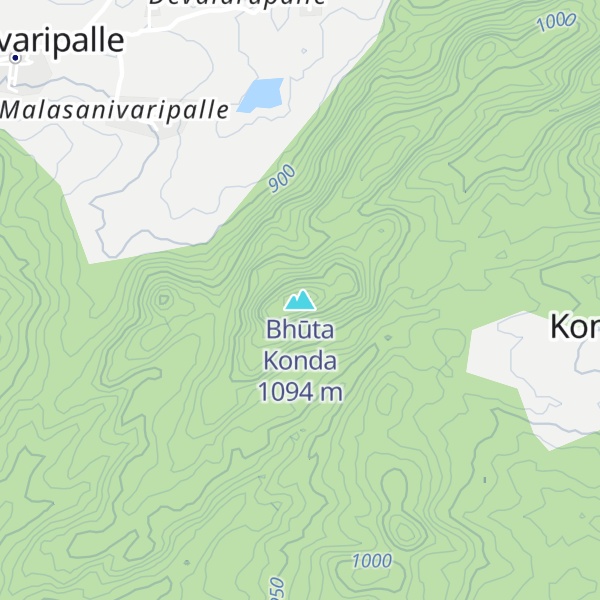 Map of Bhūta Konda