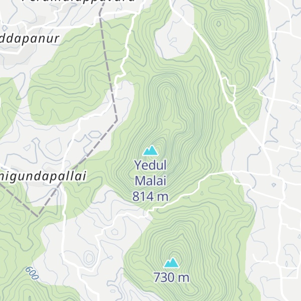 Map of Yedul Malai