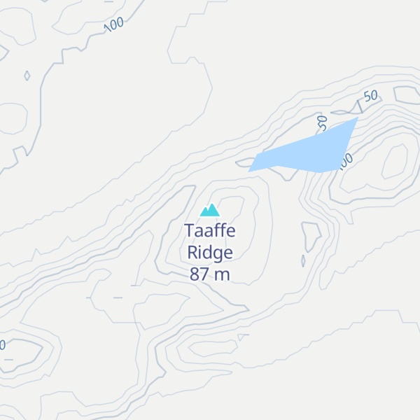 Map of Taaffe Ridge