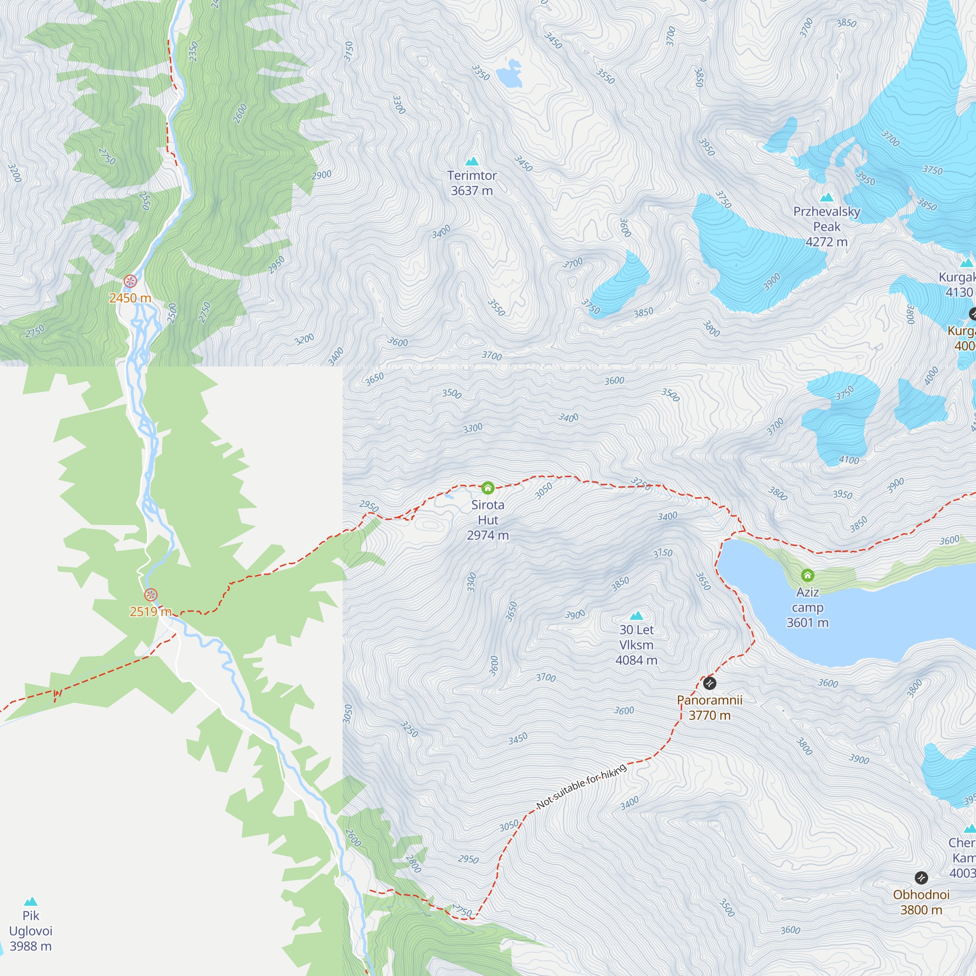 Sirota Hut map
