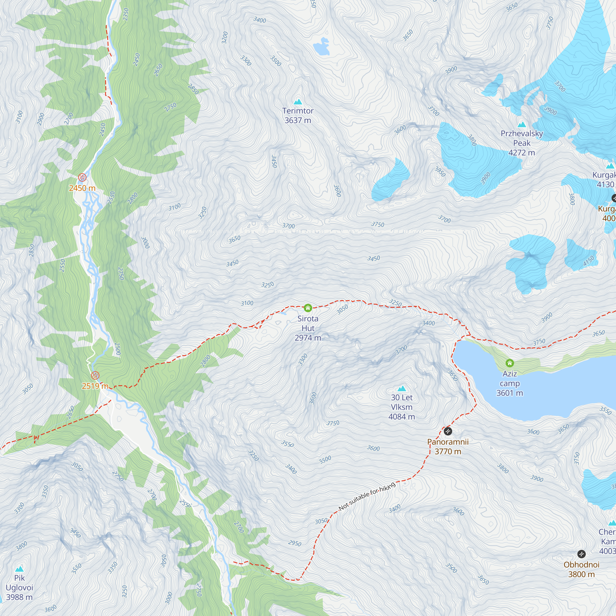 Sirota Hut map