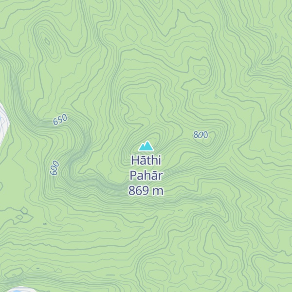 Map of Hāthi Pahār