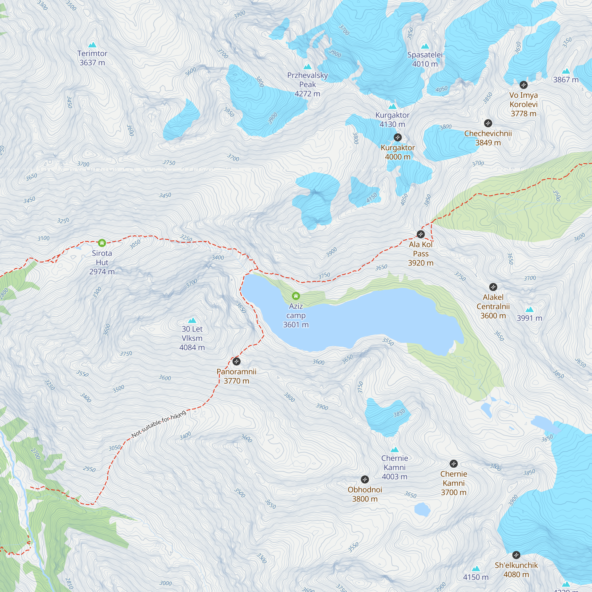 Aziz camp map
