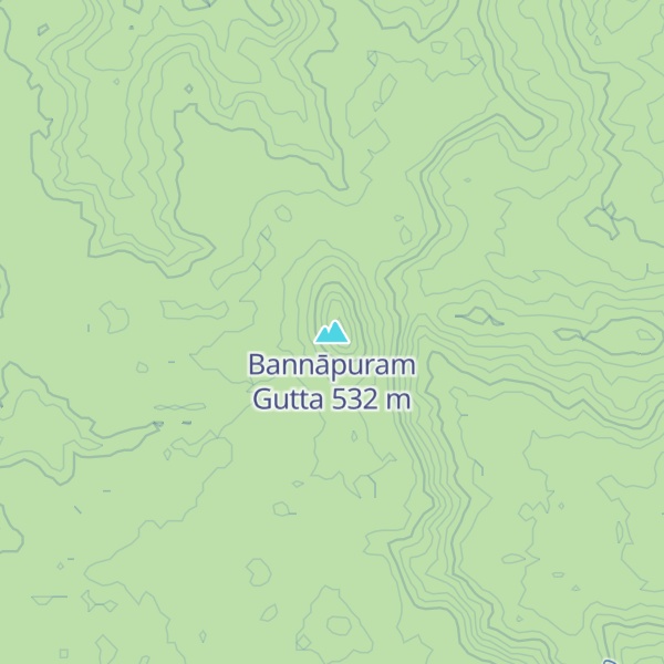 Map of Bannāpuram Gutta