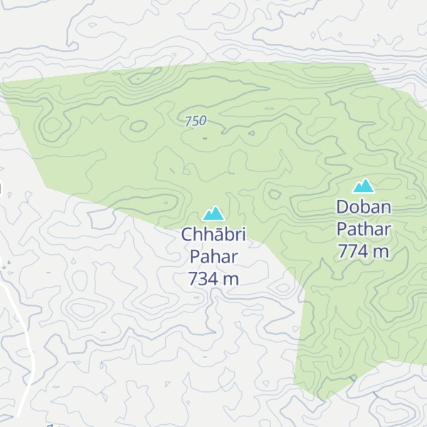 Map of Chhābri Pahar