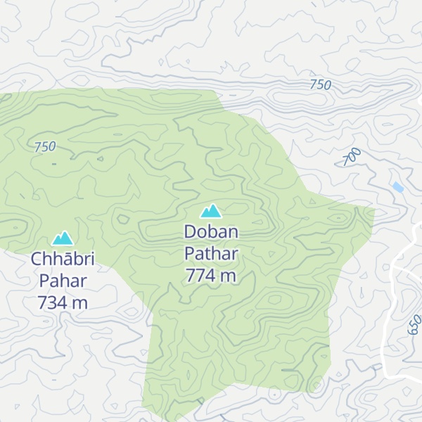 Map of Doban Pathar