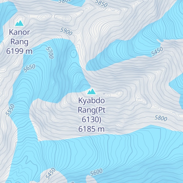 Map of Kyabdo Rang(Pt 6130)