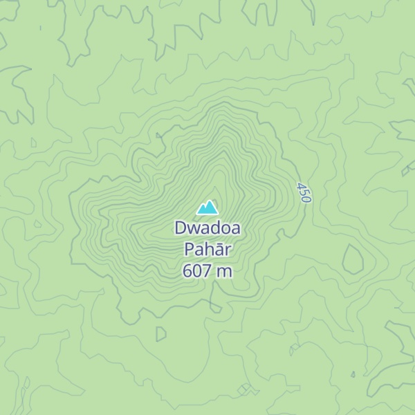 Map of Dwadoa Pahār