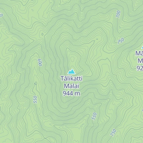 Map of Tālikatti Malai