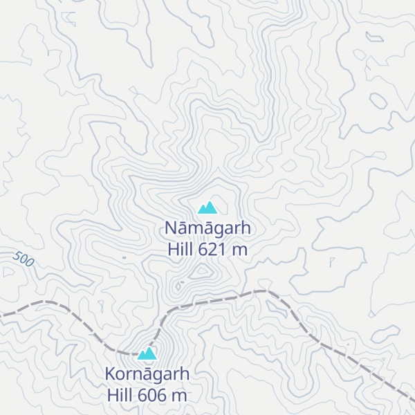 Map of Nāmāgarh Hill