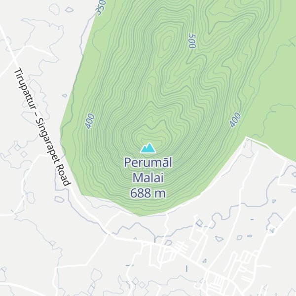 Map of Perumāl Malai