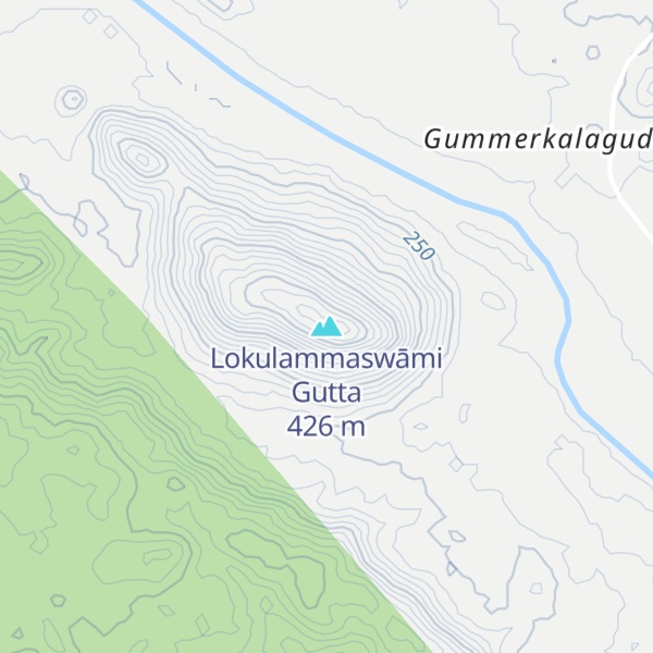 Map of Lokulammaswāmi Gutta