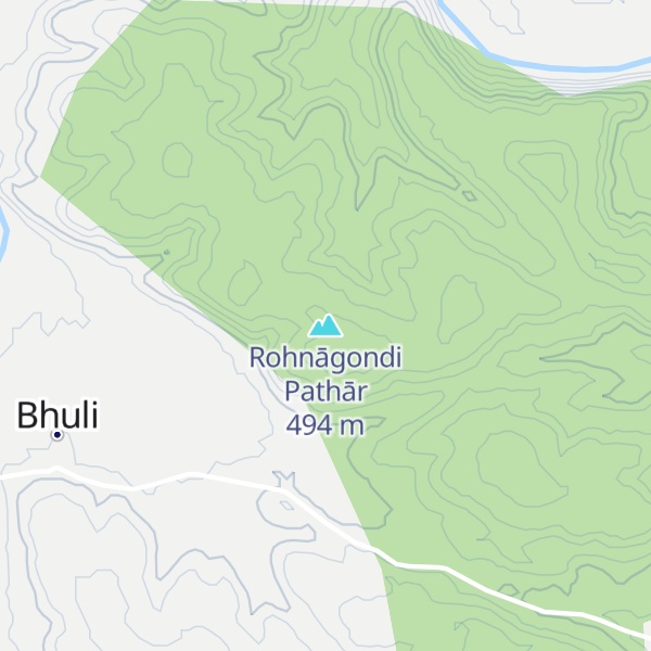 Map of Rohnāgondi Pathār