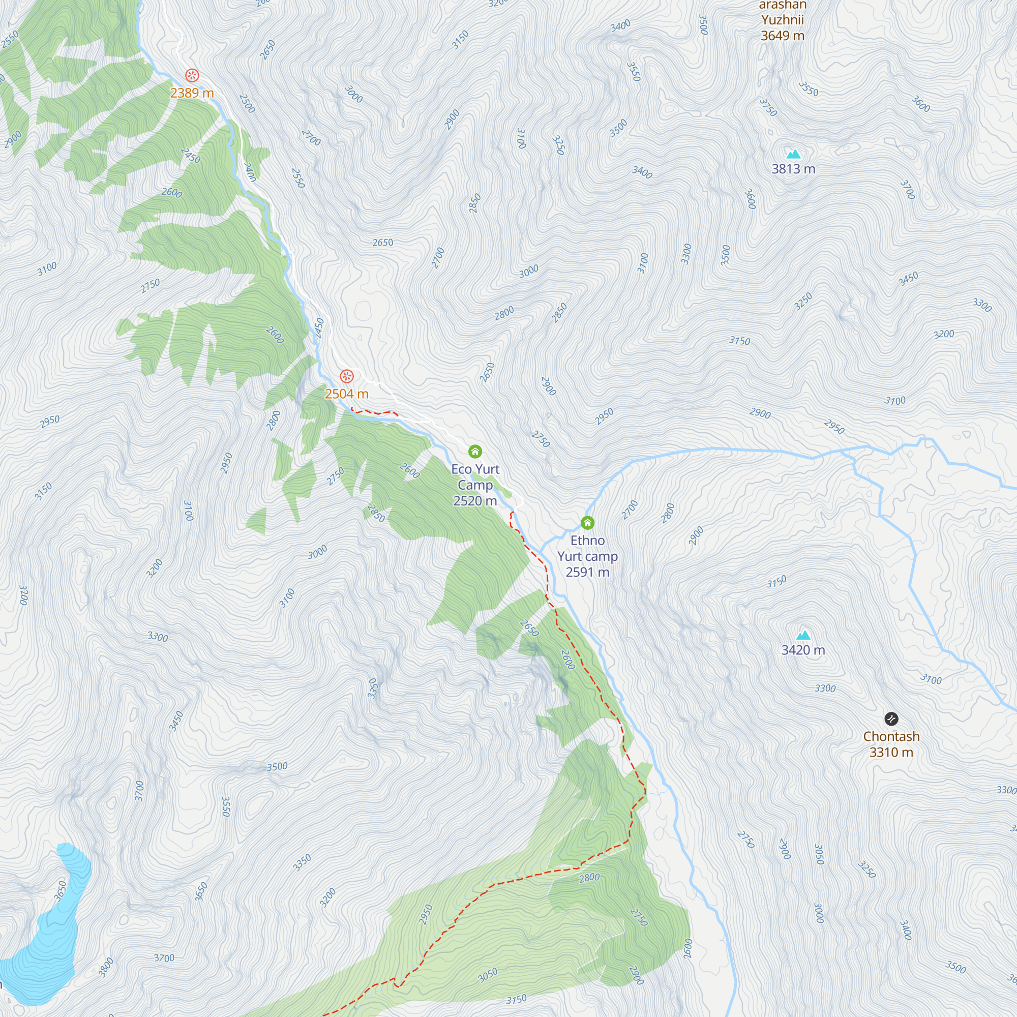 Baby yurt stay map