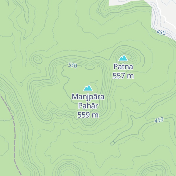 Map of Manjpāra Pahār